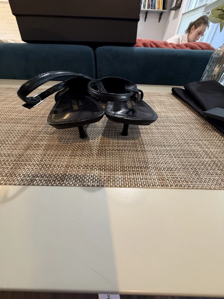 YSL Size 42 Oxalis 30 Kitten Heel Slingback Pumps black - Image 4 of 4