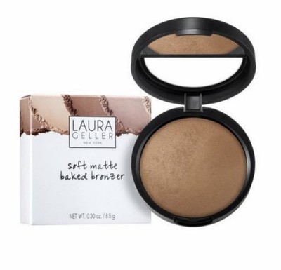 Laura Geller Soft Matte Baked Bronzer Contouring in Deep Full Size NEW Boxed