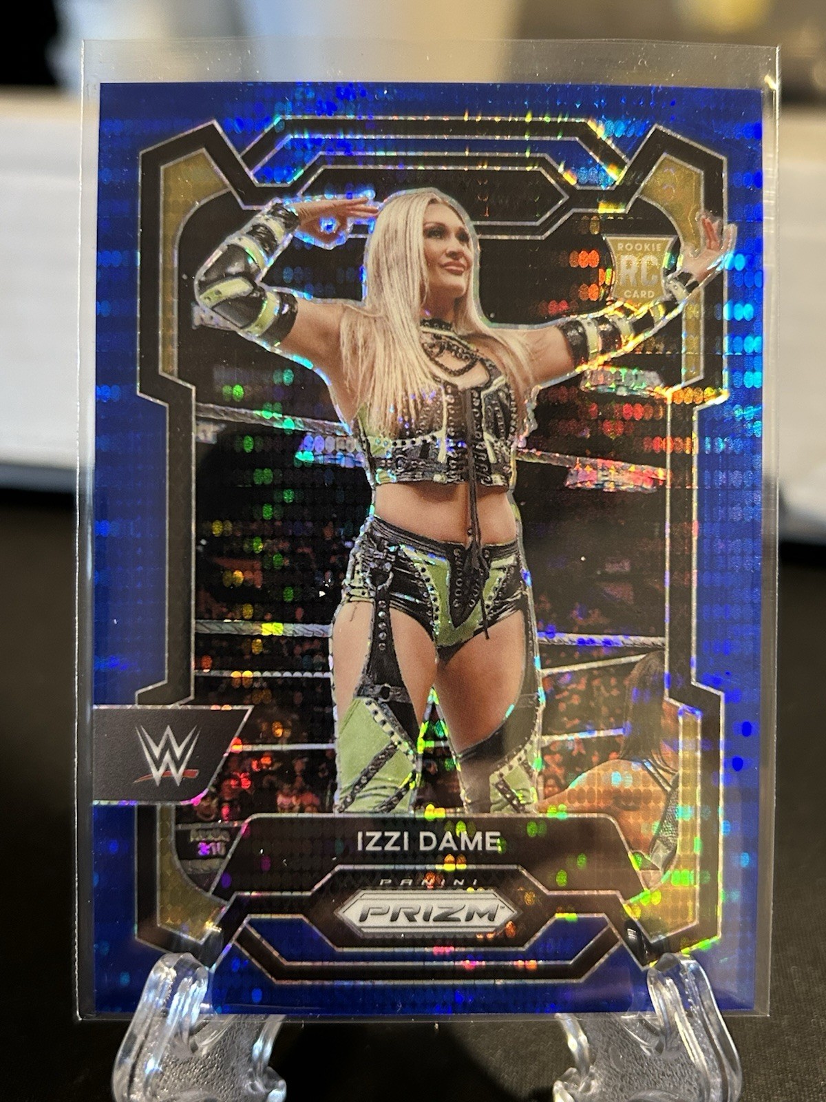 2024 Panini Prizm WWE Izzi Dame #116 Blue Pulsar Rookie #/75 RC NXT