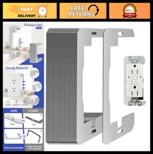 40 Pcs Wall Plate Spacers - Metal Flush Fit Device Leveling Plates for Outlet Re