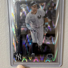 Topps Chrome 2024 Aaron Judge #99 Wave Refractor New York Yankees Baseball Card