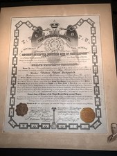 1912 Masonic Grand Army of Princes of the Royal Secret 32nd Degree Ben Avon Pa