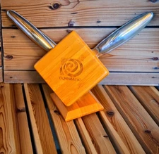 Dosmatic Charcuterie Cheese Knife Set. All Wood and Stainless Steel Blades 4 PCS