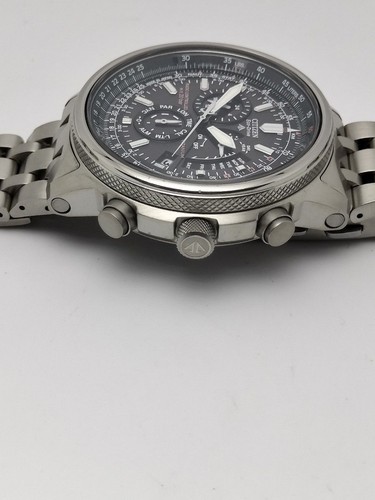 Citizen Promaster E600-T008089 Eco-Drive Radio-Pilotée Titan Solar Montre Hommes - Photo 8 sur 10