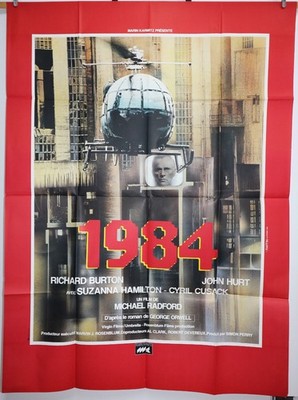 NINETEEN EIGHTY FOUR 1984 Vintage French Original Movie Poster 120x160cm