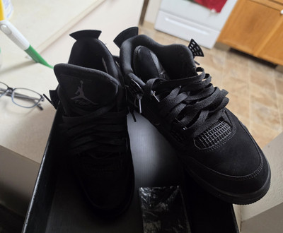 Jordan Air Jordan 4 Retro Black Cat Black 2020 CU1110-010 Signed Box