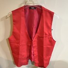 Men's Formal Vests.  Blue Black Yellow Red and Gray. Size Large. Set of 5 — photo 5
