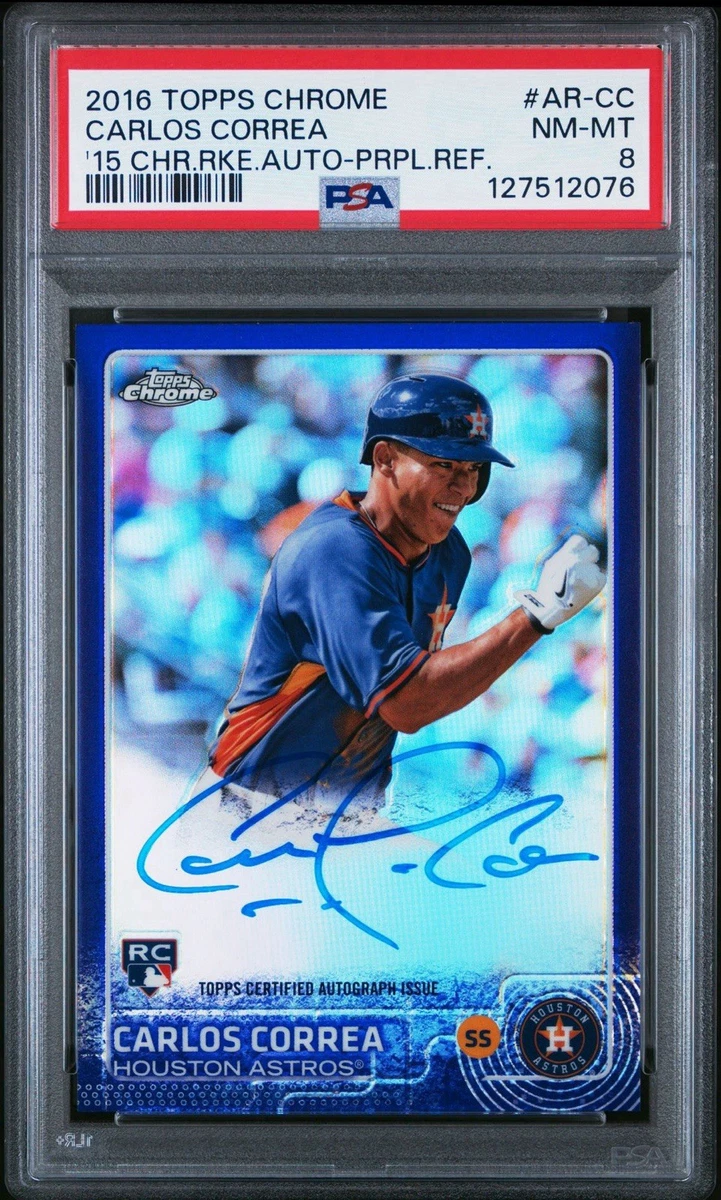 Carlos Correa Professional Sports Authenticator (PSA) Baseball