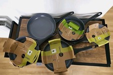 5 PC GreenPan KYOTO Ceramic Saucepan Set Non Stick Coating