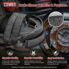 Power Stop KOE15370DK Rear Brake Kit - OE Replacement Drums & Ceramic Brake Pads For Daily Drivers