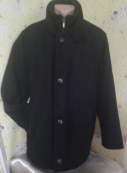 Men Pierre Cardin Coat Black XL
