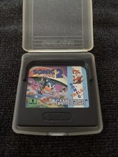 Sonic the Hedgehog 2 (Sega Game Gear, 1992) Cartridge + Clear Case - Untested