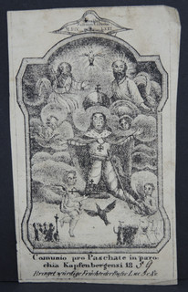 Andachtsbild Osterbeicht confessio paschalis KAPFENBERG 1859 Wallfahrt