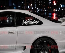 Antisocial Vinyl Decal Sticker Jdm Boost Diesel Turbo Car Truck Suv B