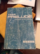 1986 Honda - Prelude - Factory Owners Manual