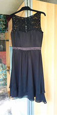 Vera Mont Damen Cocktailkleid Party Schwarz S...