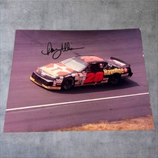 RARE Davey Allison TEXACO HAVOLINE #28 8x10 GLOSSY signed 1992 NASCAR photo HOF