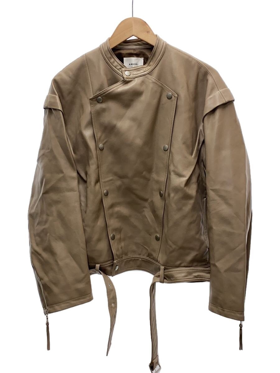 Ameri Leather Jacket Blouson/Free/ Leather/Cml/Pl… - image 1