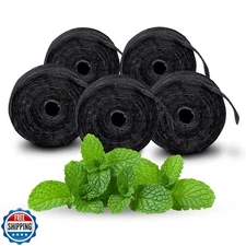 Xlent Expandable Dental Floss Treated with Activated Charcoal, Xylitol, Natur