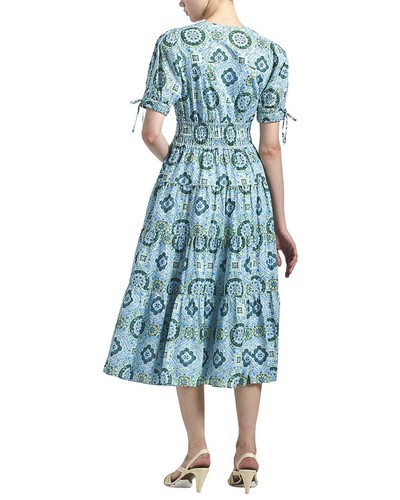Derek Lam 10 Crosby Thalia Puff Sleeve V-Neck Dress Women's Derek Lam 10 Crosby Thalia Puff Sleeve V-Neck Dress Women's