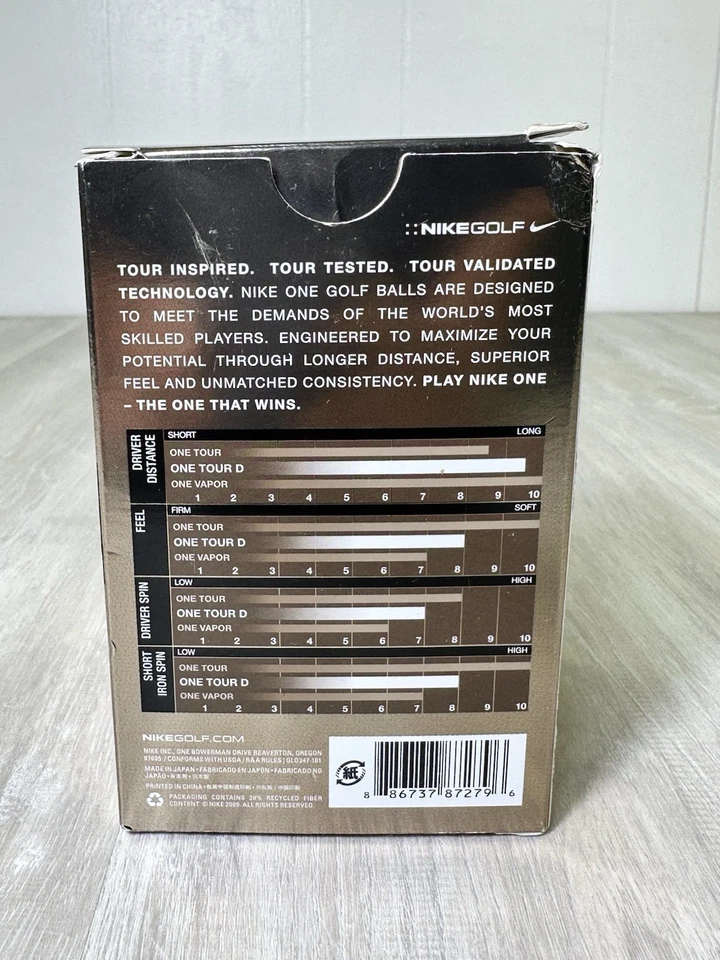 Pelotas de golf Nike One Tour D Memphis Tiger’s raras premium descontinuadas docena (12) Foto 4 de 4