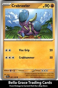 Crabrawler 087/142 Stellar Crown Common Pokemon Card
