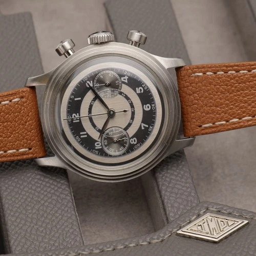 Impossible Watch Co IMP CHRONOGRAPH - TWO TONE TUXEDO w/ Original Box Nice!