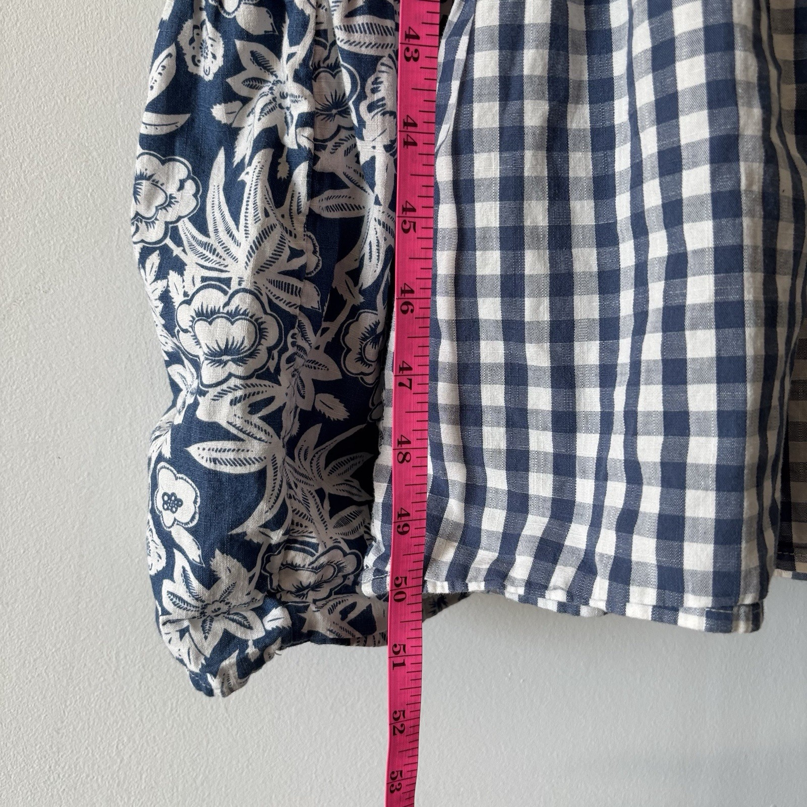 Universal Thread Womens Blue Patchwork Smocked Ma… - image 3