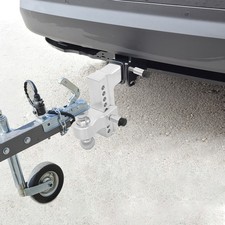 8 Inch Adjustable Trailer Hitch Heavy Duty Tow Hitch 2.5 Receiver 3 Ball Heads