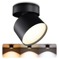 Samu Decken Aufbauspot Schwarz 4,5W Warmweiß Dimmbar Aufbauleuchte Deckenspot