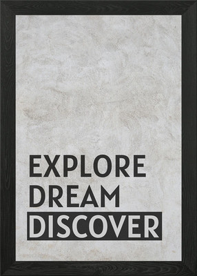 Explore Dream Discover Framed Wall Art Poster Canvas Print Picture