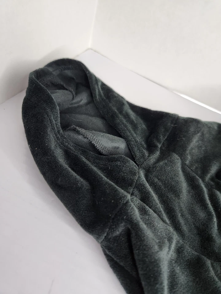 Sudadera con Capucha Juicy Couture Terciopelo Negro Estrás “Juicy” Perro Talla M Foto 3 de 4