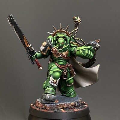Warhammer 40K PAINTED SALAMANDERS FORGEHAMMER COMMANDER Gravis