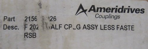 MOZZO E MANICOTTO NUOVI AMERIDRIVES 215623-026 F202.5 METÀ 215623026 - Foto 3 di 3