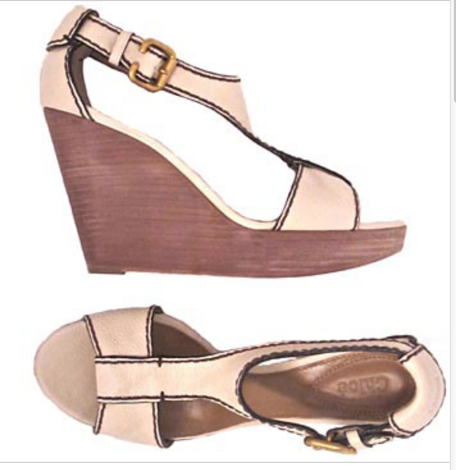 chloe cream sandals