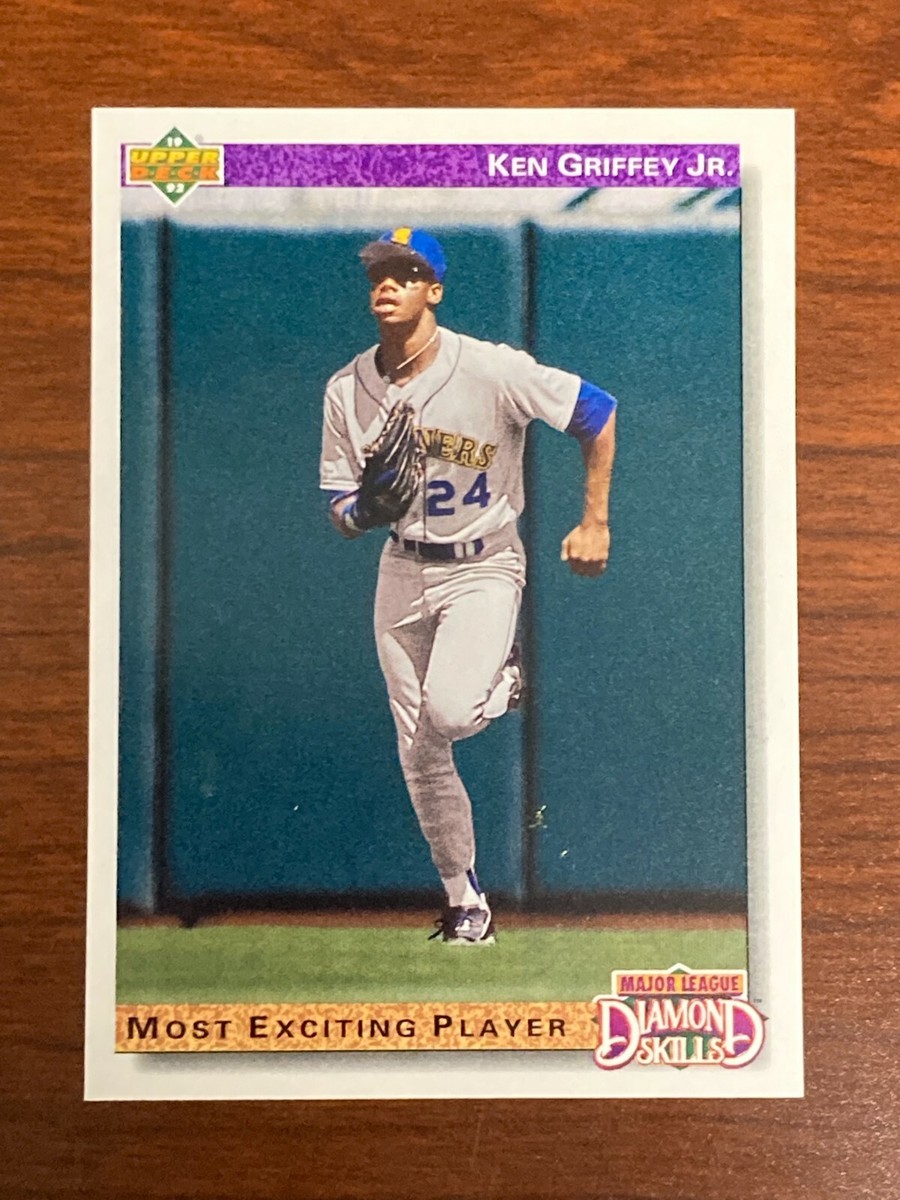 Ken Griffey Jr. サイン入りカード 1992 グリフィー KEN GRIFFEY JR 1992 UPPER DECK DIAMOND SKILLS CARD #650