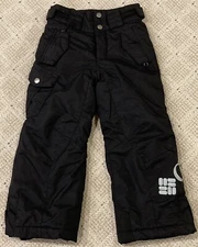 NEW Kids COLUMBIA Bugaboo Omni-Tech Black Ski Snowboard Winter Pants Youth 4-5