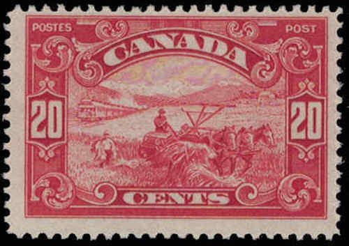 Canada 1929 20¢ Harvesting Wheat Issue Never Hinged - Picture 1 of 1