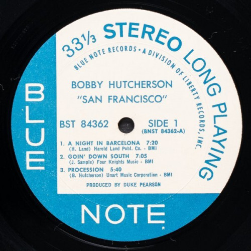 Bobby Hutcherson San Francisco レコード LP Bobby Hutcherson Featuring Harold Land – San Francisco