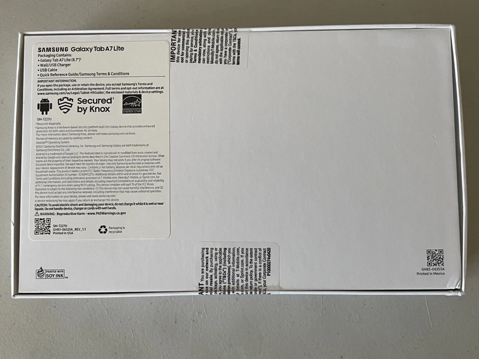 Galaxy Tab A7 Lite SM-T227U 32 GB Wi-Fi + 4G T-Mobile Unlocked Tablet 8.7" Gray. - Image 2 of 4