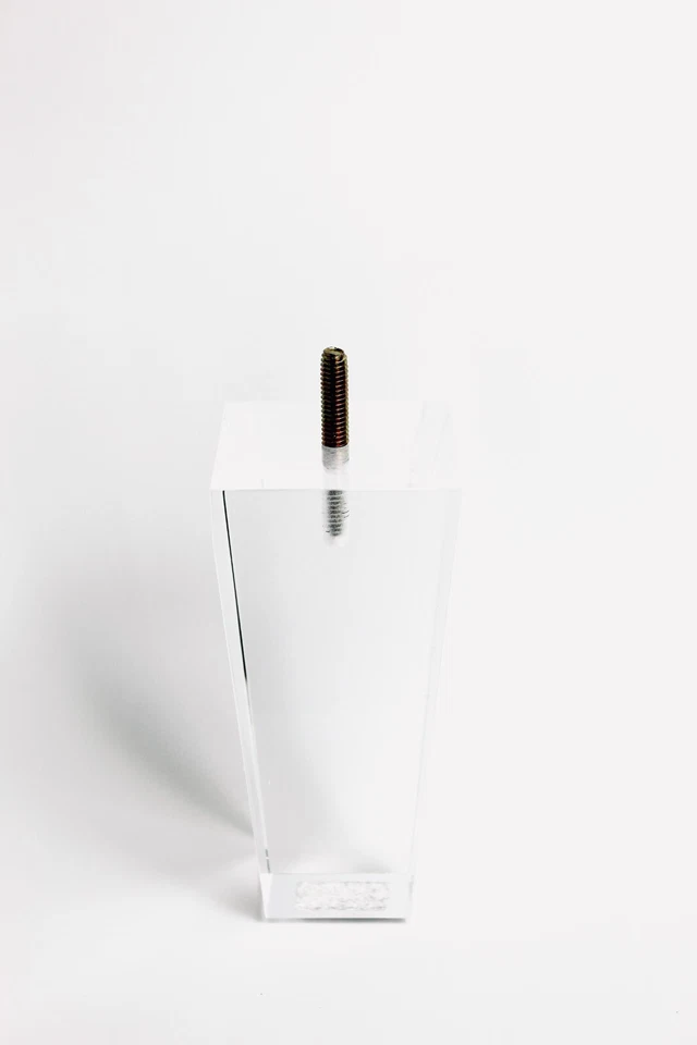 Sofá/Silla/Pata de Mueble Otomano Acrílico Cónico 6" - Juego de 4 Foto 3 de 4