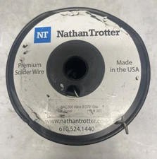 10 Lbs. Nathan Trotter Premium Solder SAC305 0.079" 96.5%Sn 3%Ag .5%Cu 3.3%