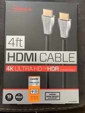 Rocketfish 4ft Ultra HD 4K x 2K 1080p HDMI High Speed Ethernet Cable New NIB