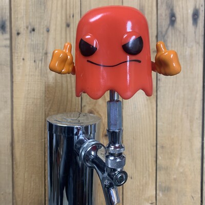 Pac Man Ghost Tap Handle For Beer Keg Kegerator Retro Video Game Red Monster Bli