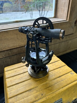Vtg CL Berger & Sons Brass Surveyor Transit
