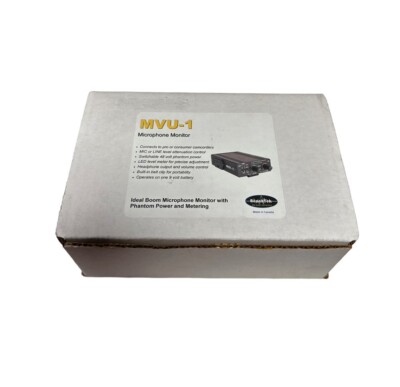 New Beachtek MVU-1 Microphone Monitor   Fast Shipping  