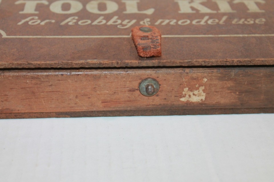 Vintage Peerless Junior American Tool Kit for Hobby & Model Use Wooden ...