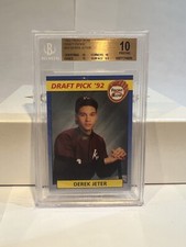 Derek Jeter rookie card Draft Picks #55 Pristine 10 Gold Label (1 Of A Kind)