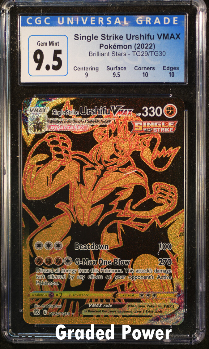 Brilliant Stars Single Strike Urshifu VMAX CGC 9.5 Holo Brilliant Stars Single Strike Urshifu VMAX CGC 9.5 Holo