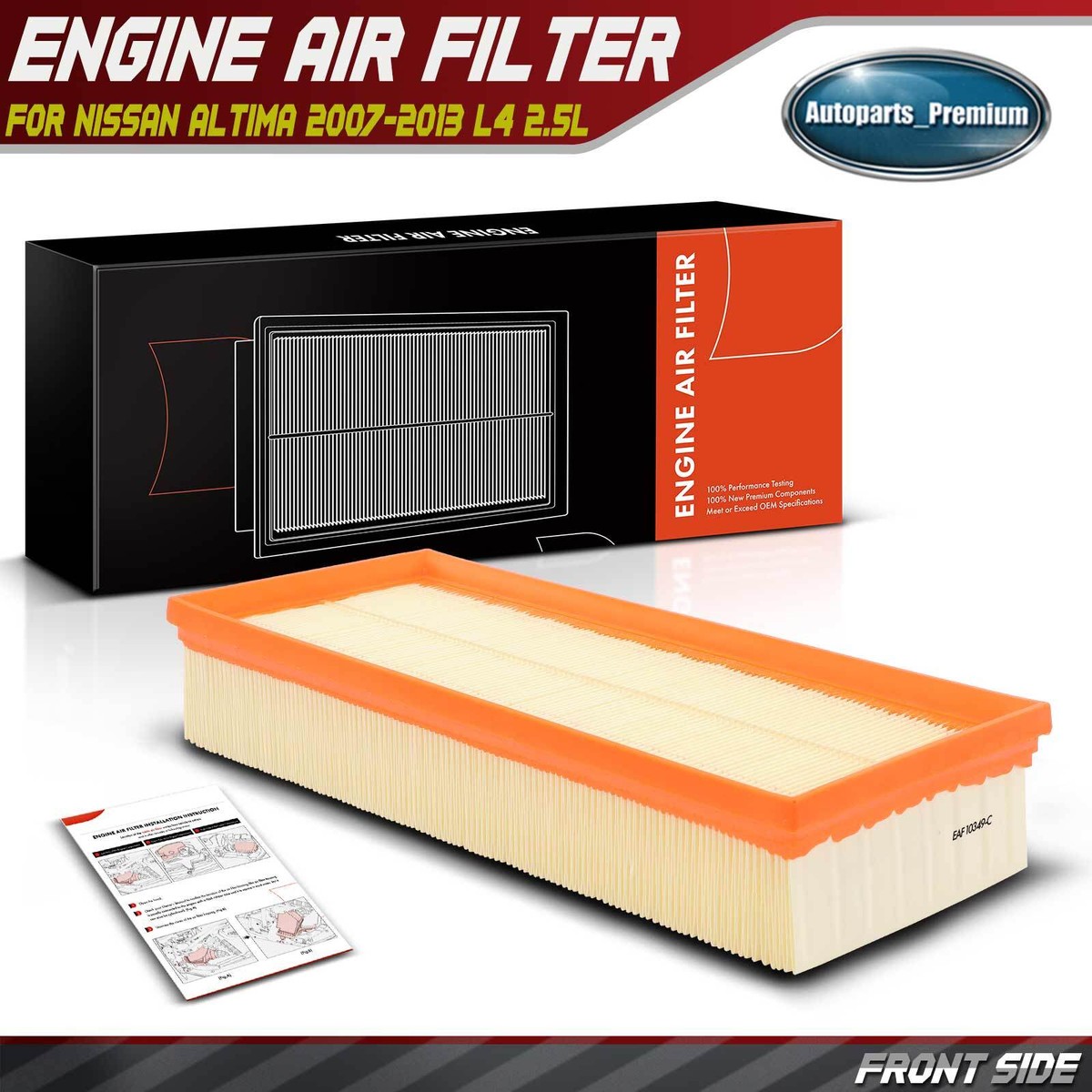 Engine Air Filter for Nissan Altima 2007 2008 2009 2010 2011 2012 2013 L4  2.5L | eBay Compatible With Altima L4 2.5L 2007 2008 2009 2010 2011 2012 2013